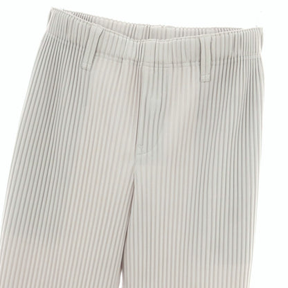 【中古】オム プリッセ イッセイミヤケ HOMME PLISSE ISSEY MIYAKE ポリエステル プリーツ イージーパンツ ライトグレー【 1 】【 状態ランクB 】【 メンズ 】