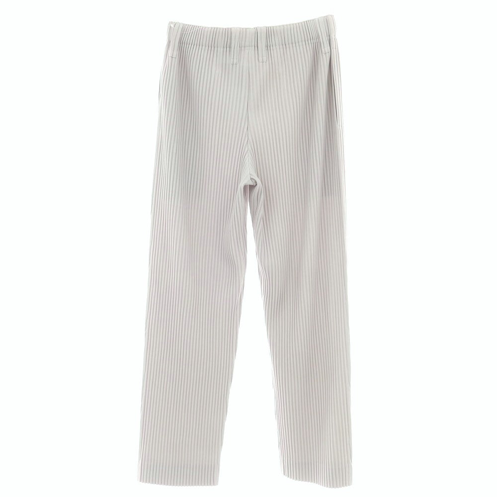 【中古】オム プリッセ イッセイミヤケ HOMME PLISSE ISSEY MIYAKE ポリエステル プリーツ イージーパンツ ライトグレー【サイズ1】【 状態ランクB 】【 メンズ 】[BPD]