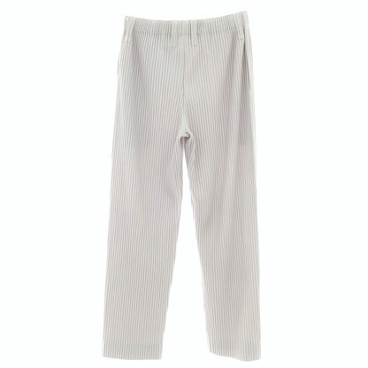 【中古】オム プリッセ イッセイミヤケ HOMME PLISSE ISSEY MIYAKE ポリエステル プリーツ イージーパンツ ライトグレー【 1 】【 状態ランクB 】【 メンズ 】