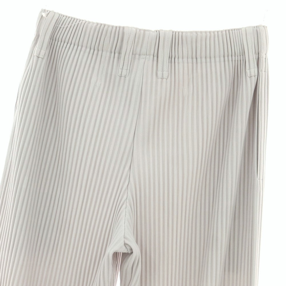 【中古】オム プリッセ イッセイミヤケ HOMME PLISSE ISSEY MIYAKE ポリエステル プリーツ イージーパンツ ライトグレー【サイズ1】【 状態ランクB 】【 メンズ 】[BPD]
