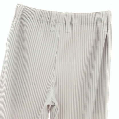 【中古】オム プリッセ イッセイミヤケ HOMME PLISSE ISSEY MIYAKE ポリエステル プリーツ イージーパンツ ライトグレー【 1 】【 状態ランクB 】【 メンズ 】