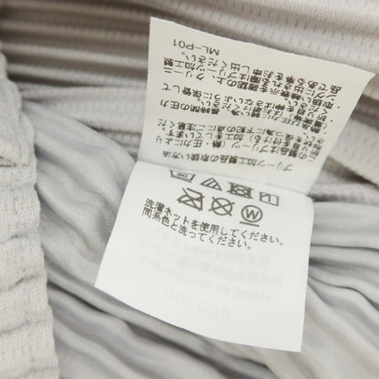 【中古】オム プリッセ イッセイミヤケ HOMME PLISSE ISSEY MIYAKE ポリエステル プリーツ イージーパンツ ライトグレー【 1 】【 状態ランクB 】【 メンズ 】