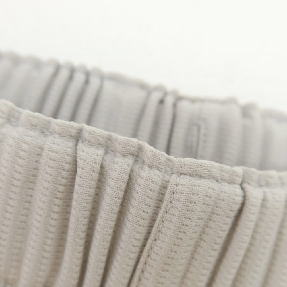 【中古】オム プリッセ イッセイミヤケ HOMME PLISSE ISSEY MIYAKE ポリエステル プリーツ イージーパンツ ライトグレー【 1 】【 状態ランクB 】【 メンズ 】