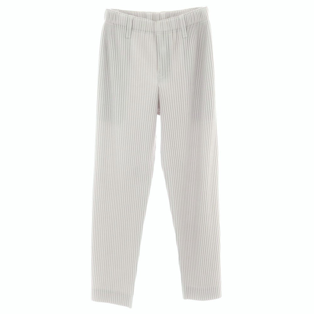 【中古】オム プリッセ イッセイミヤケ HOMME PLISSE ISSEY MIYAKE ポリエステル プリーツ イージーパンツ ライトグレー【サイズ1】【 状態ランクB 】【 メンズ 】[BPD]