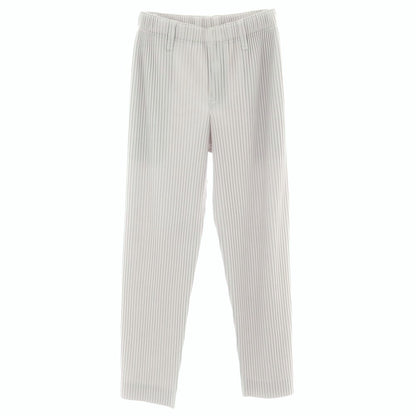 【中古】オム プリッセ イッセイミヤケ HOMME PLISSE ISSEY MIYAKE ポリエステル プリーツ イージーパンツ ライトグレー【 1 】【 状態ランクB 】【 メンズ 】