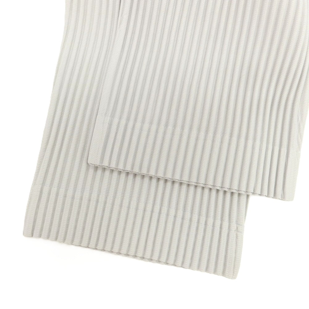 【中古】オム プリッセ イッセイミヤケ HOMME PLISSE ISSEY MIYAKE ポリエステル プリーツ イージーパンツ ライトグレー【サイズ1】【 状態ランクB 】【 メンズ 】[BPD]