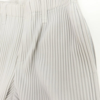 【中古】オム プリッセ イッセイミヤケ HOMME PLISSE ISSEY MIYAKE ポリエステル プリーツ イージーパンツ ライトグレー【 1 】【 状態ランクB 】【 メンズ 】