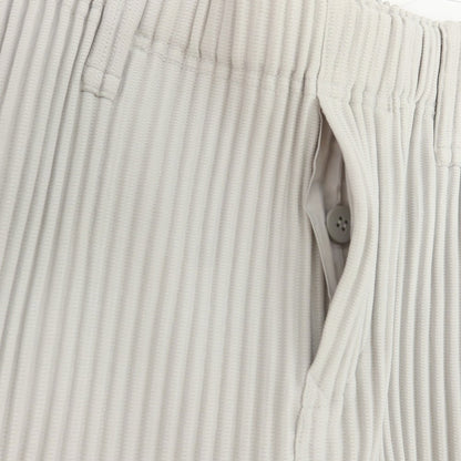 【中古】オム プリッセ イッセイミヤケ HOMME PLISSE ISSEY MIYAKE ポリエステル プリーツ イージーパンツ ライトグレー【 1 】【 状態ランクB 】【 メンズ 】