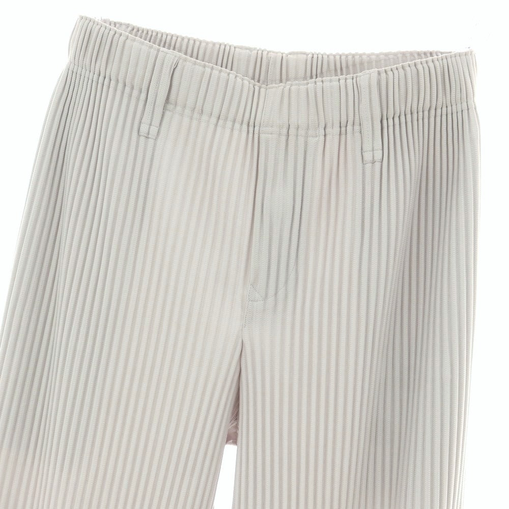 【中古】オム プリッセ イッセイミヤケ HOMME PLISSE ISSEY MIYAKE ポリエステル プリーツ イージーパンツ ライトグレー【サイズ1】【 状態ランクB 】【 メンズ 】[BPD]