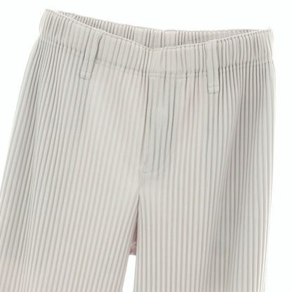 【中古】オム プリッセ イッセイミヤケ HOMME PLISSE ISSEY MIYAKE ポリエステル プリーツ イージーパンツ ライトグレー【 1 】【 状態ランクB 】【 メンズ 】