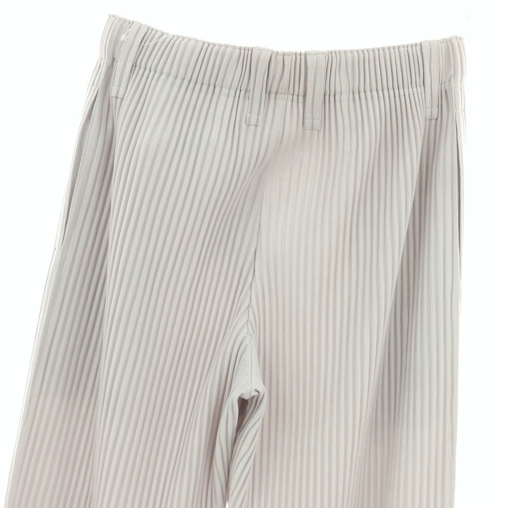 【中古】オム プリッセ イッセイミヤケ HOMME PLISSE ISSEY MIYAKE ポリエステル プリーツ イージーパンツ ライトグレー【 1 】【 状態ランクB 】【 メンズ 】