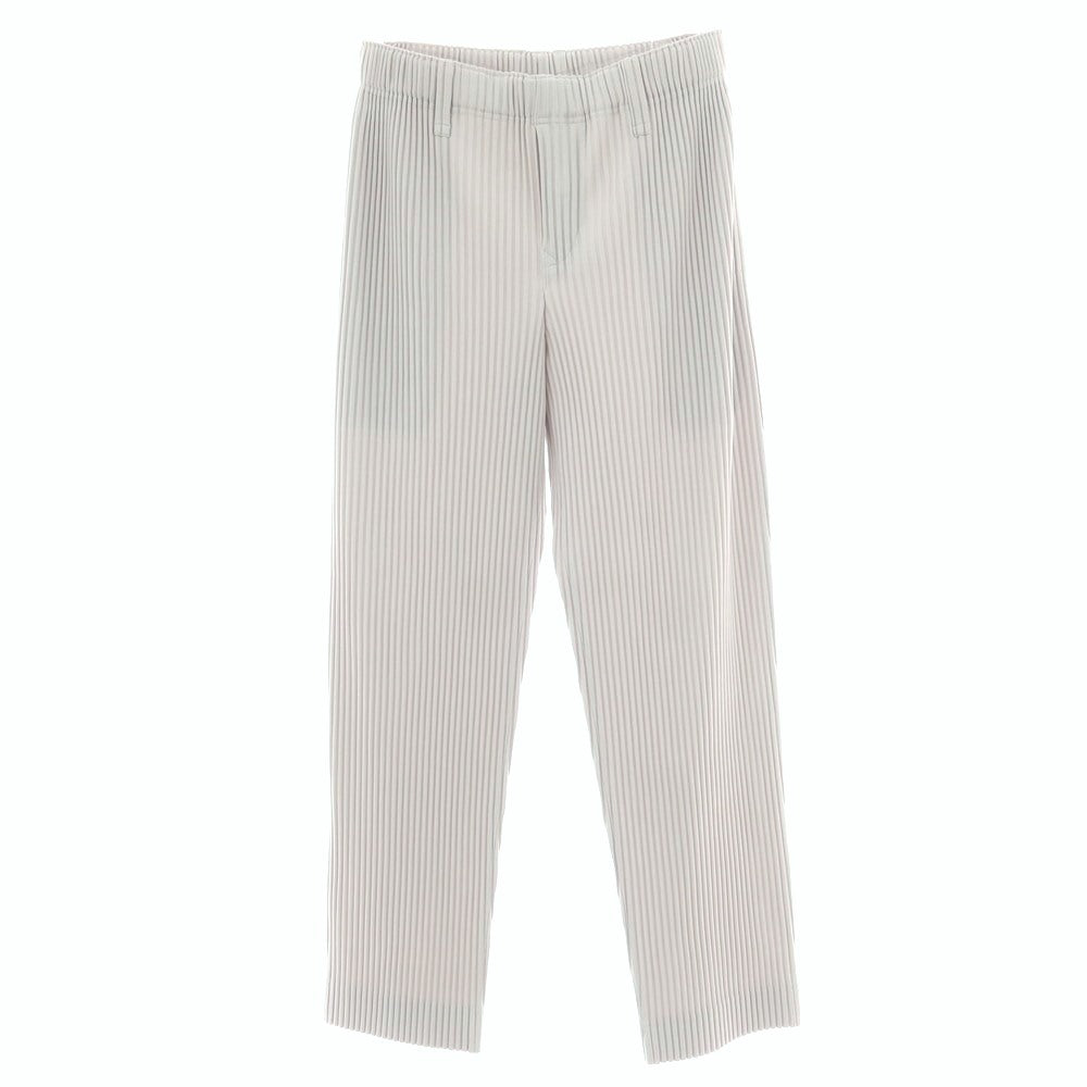 【中古】オム プリッセ イッセイミヤケ HOMME PLISSE ISSEY MIYAKE ポリエステル プリーツ イージーパンツ ライトグレー【 サイズ1 】【 状態ランクA 】【 メンズ 】 [BPD]