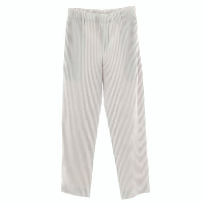 【中古】オム プリッセ イッセイミヤケ HOMME PLISSE ISSEY MIYAKE ポリエステル プリーツ イージーパンツ ライトグレー【 1 】【 状態ランクA 】【 メンズ 】