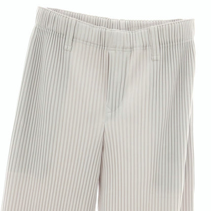 【中古】オム プリッセ イッセイミヤケ HOMME PLISSE ISSEY MIYAKE ポリエステル プリーツ イージーパンツ ライトグレー【 1 】【 状態ランクA 】【 メンズ 】