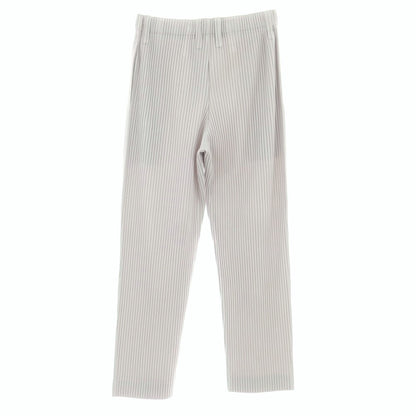 【中古】オム プリッセ イッセイミヤケ HOMME PLISSE ISSEY MIYAKE ポリエステル プリーツ イージーパンツ ライトグレー【 1 】【 状態ランクA 】【 メンズ 】