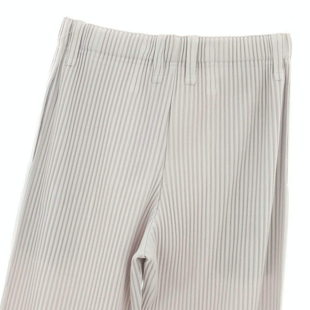【中古】オム プリッセ イッセイミヤケ HOMME PLISSE ISSEY MIYAKE ポリエステル プリーツ イージーパンツ ライトグレー【 サイズ1 】【 状態ランクA 】【 メンズ 】 [BPD]