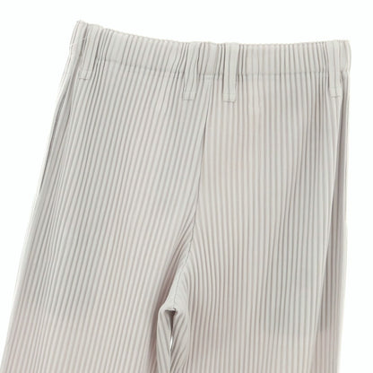 【中古】オム プリッセ イッセイミヤケ HOMME PLISSE ISSEY MIYAKE ポリエステル プリーツ イージーパンツ ライトグレー【 1 】【 状態ランクA 】【 メンズ 】
