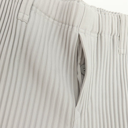 【中古】オム プリッセ イッセイミヤケ HOMME PLISSE ISSEY MIYAKE ポリエステル プリーツ イージーパンツ ライトグレー【 1 】【 状態ランクA 】【 メンズ 】