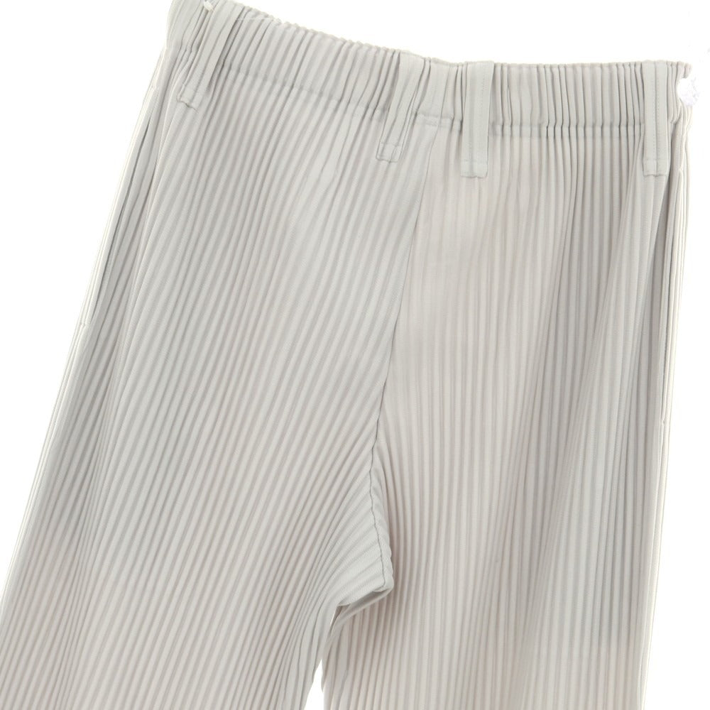 【中古】オム プリッセ イッセイミヤケ HOMME PLISSE ISSEY MIYAKE ポリエステル プリーツ イージーパンツ ライトグレー【 1 】【 状態ランクB 】【 メンズ 】