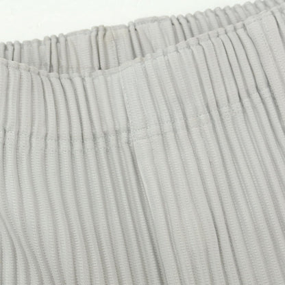 【中古】オム プリッセ イッセイミヤケ HOMME PLISSE ISSEY MIYAKE ポリエステル プリーツ イージーパンツ ライトグレー【 1 】【 状態ランクB 】【 メンズ 】