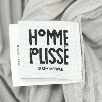 【中古】オム プリッセ イッセイミヤケ HOMME PLISSE ISSEY MIYAKE ポリエステル プリーツ イージーパンツ ライトグレー【 1 】【 状態ランクB 】【 メンズ 】