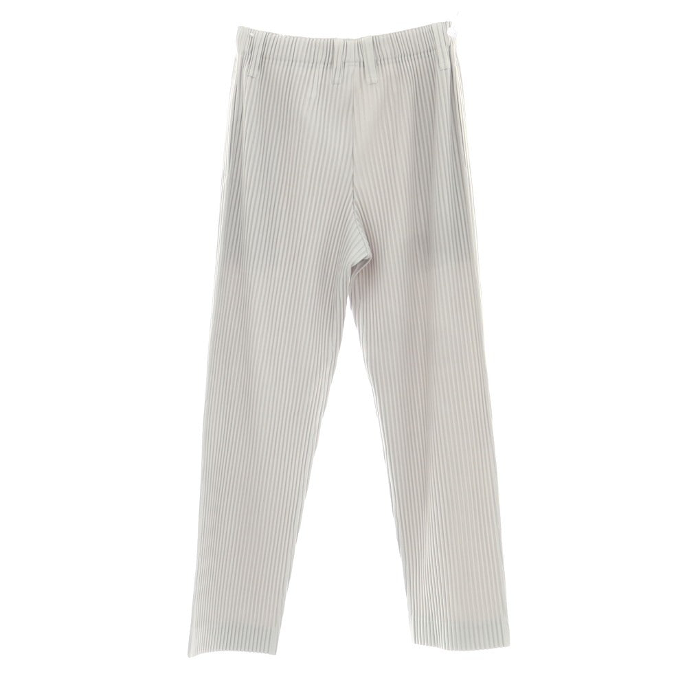 【中古】オム プリッセ イッセイミヤケ HOMME PLISSE ISSEY MIYAKE ポリエステル プリーツ イージーパンツ ライトグレー【サイズ1】【 状態ランクA 】【 メンズ 】[CPD]