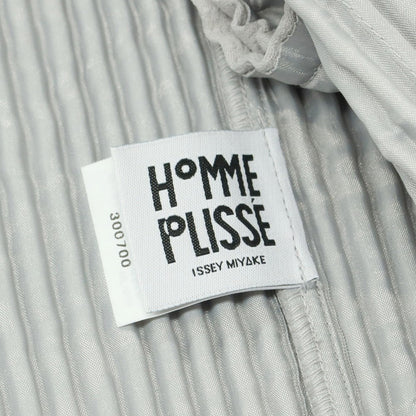 【中古】オム プリッセ イッセイミヤケ HOMME PLISSE ISSEY MIYAKE プリーツ加工ジャケット ライトグレー【 3 】【 状態ランクB 】【 メンズ 】