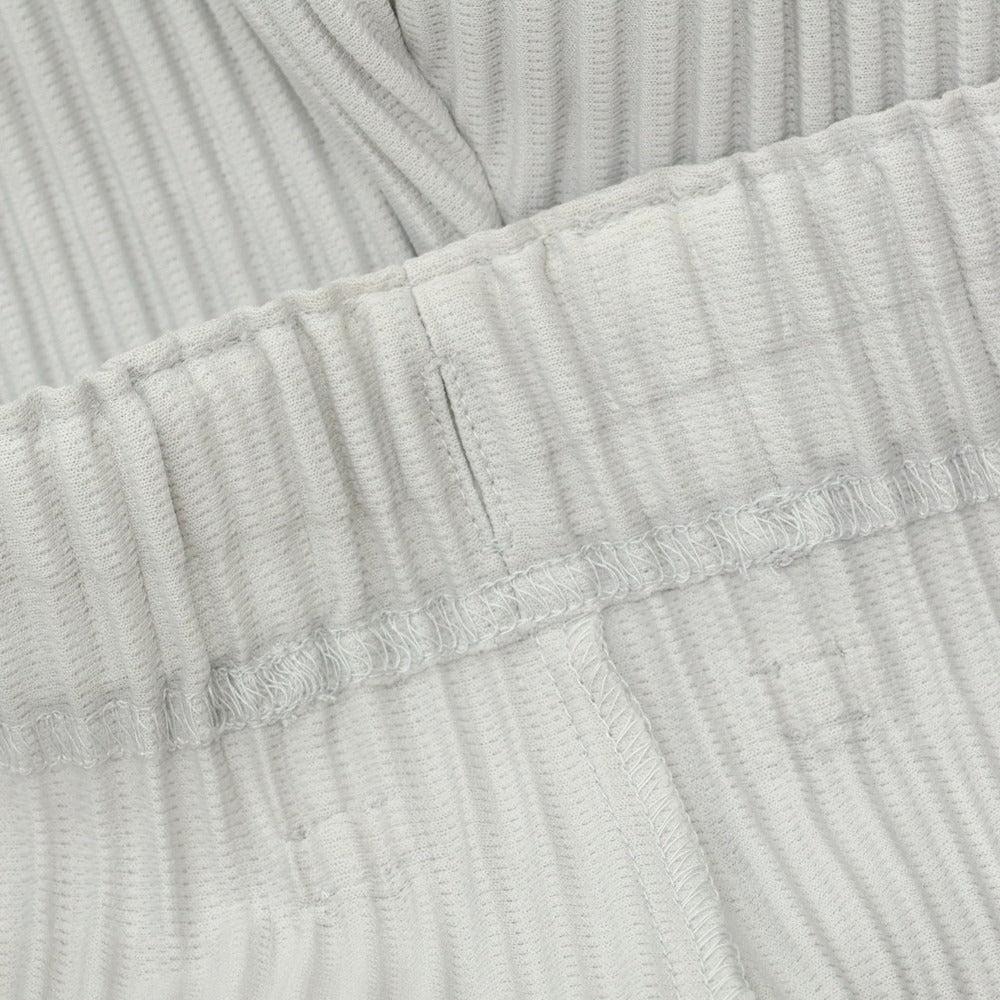 【中古】オム プリッセ イッセイミヤケ HOMME PLISSE ISSEY MIYAKE ポリエステル プリーツ イージーパンツ ライトグレー【サイズ3】【 状態ランクA 】【 メンズ 】[CPD]