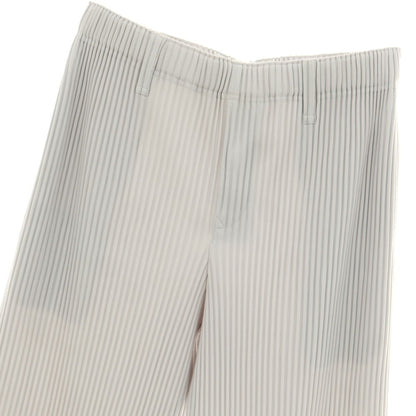 【中古】オム プリッセ イッセイミヤケ HOMME PLISSE ISSEY MIYAKE ポリエステル プリーツ イージーパンツ ライトグレー【 3 】【 状態ランクA 】【 メンズ 】
