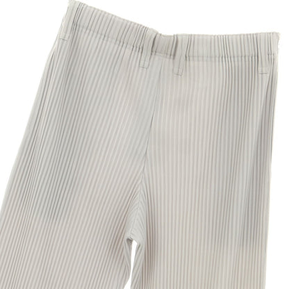 【中古】オム プリッセ イッセイミヤケ HOMME PLISSE ISSEY MIYAKE ポリエステル プリーツ イージーパンツ ライトグレー【 3 】【 状態ランクA 】【 メンズ 】