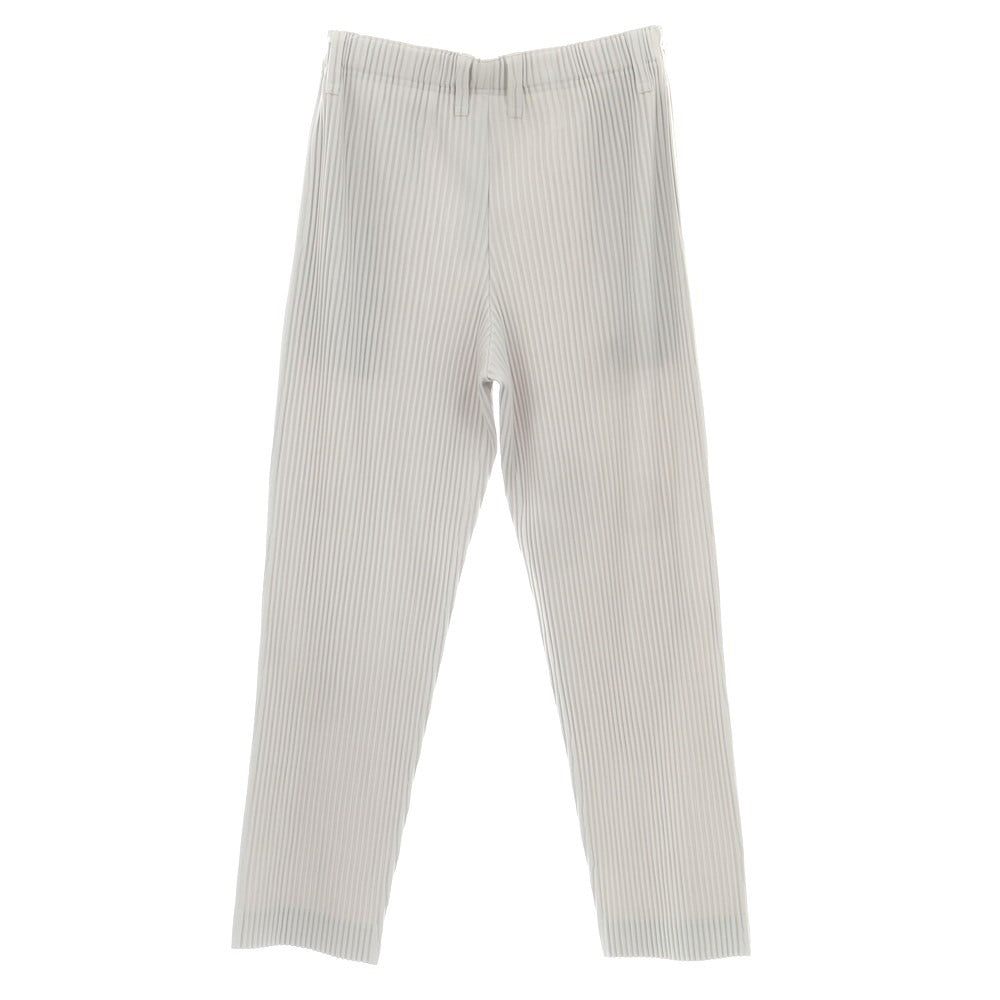 【中古】オム プリッセ イッセイミヤケ HOMME PLISSE ISSEY MIYAKE ポリエステル プリーツ イージーパンツ ライトグレー【サイズ3】【 状態ランクA 】【 メンズ 】[BPD]