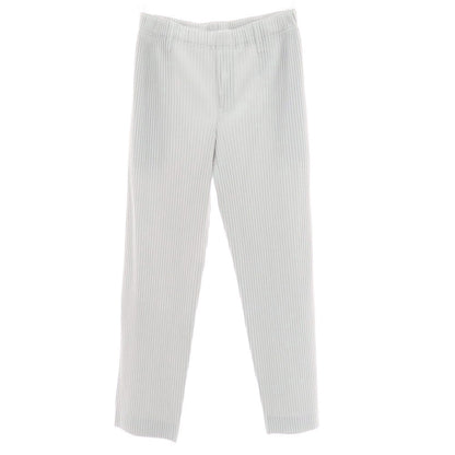 【中古】オム プリッセ イッセイミヤケ HOMME PLISSE ISSEY MIYAKE ポリエステル プリーツ イージーパンツ ライトグレー【 3 】【 状態ランクA 】【 メンズ 】
