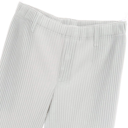 【中古】オム プリッセ イッセイミヤケ HOMME PLISSE ISSEY MIYAKE ポリエステル プリーツ イージーパンツ ライトグレー【 3 】【 状態ランクA 】【 メンズ 】