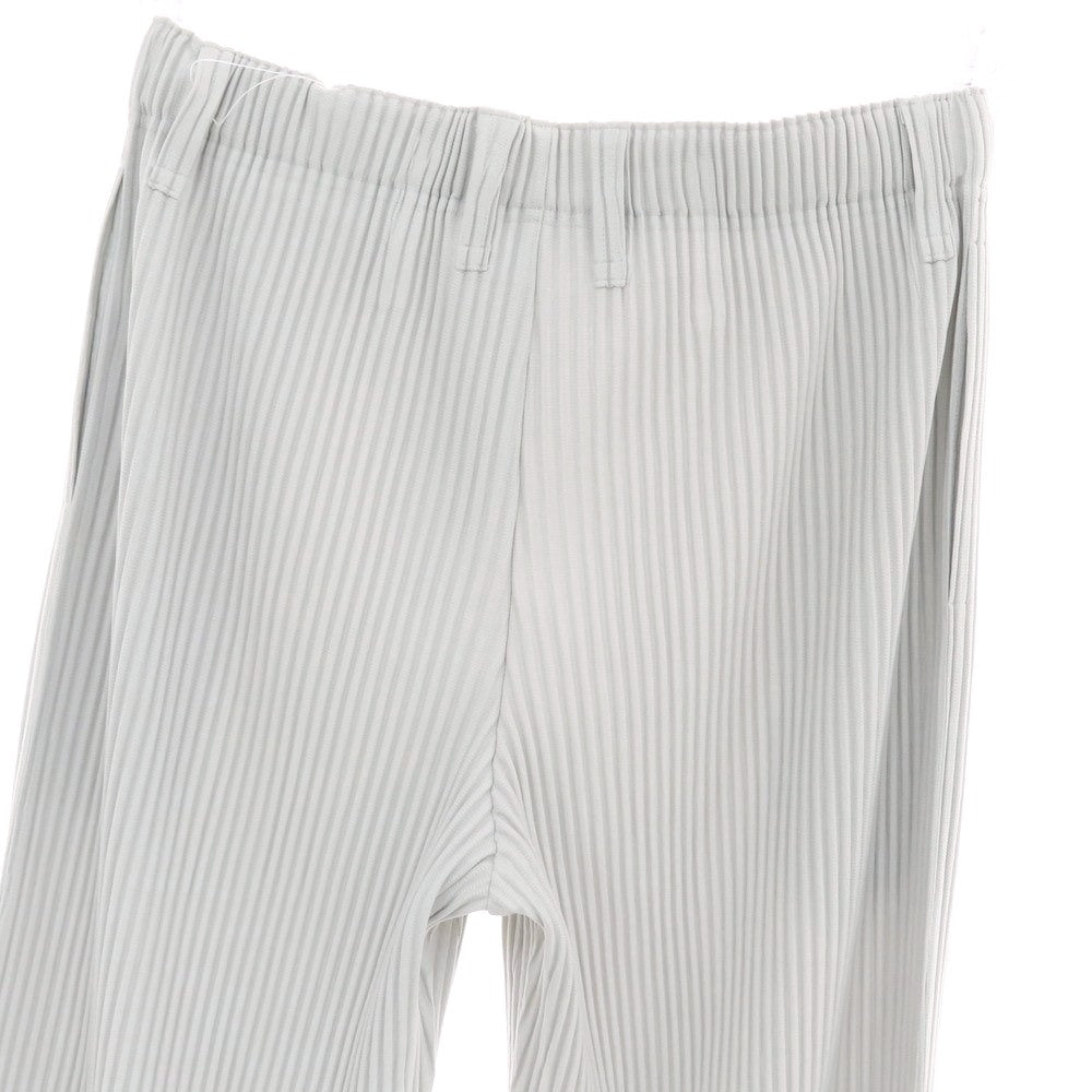 【中古】オム プリッセ イッセイミヤケ HOMME PLISSE ISSEY MIYAKE ポリエステル プリーツ イージーパンツ ライトグレー【 3 】【 状態ランクA 】【 メンズ 】