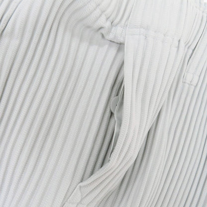 【中古】オム プリッセ イッセイミヤケ HOMME PLISSE ISSEY MIYAKE ポリエステル プリーツ イージーパンツ ライトグレー【 3 】【 状態ランクA 】【 メンズ 】