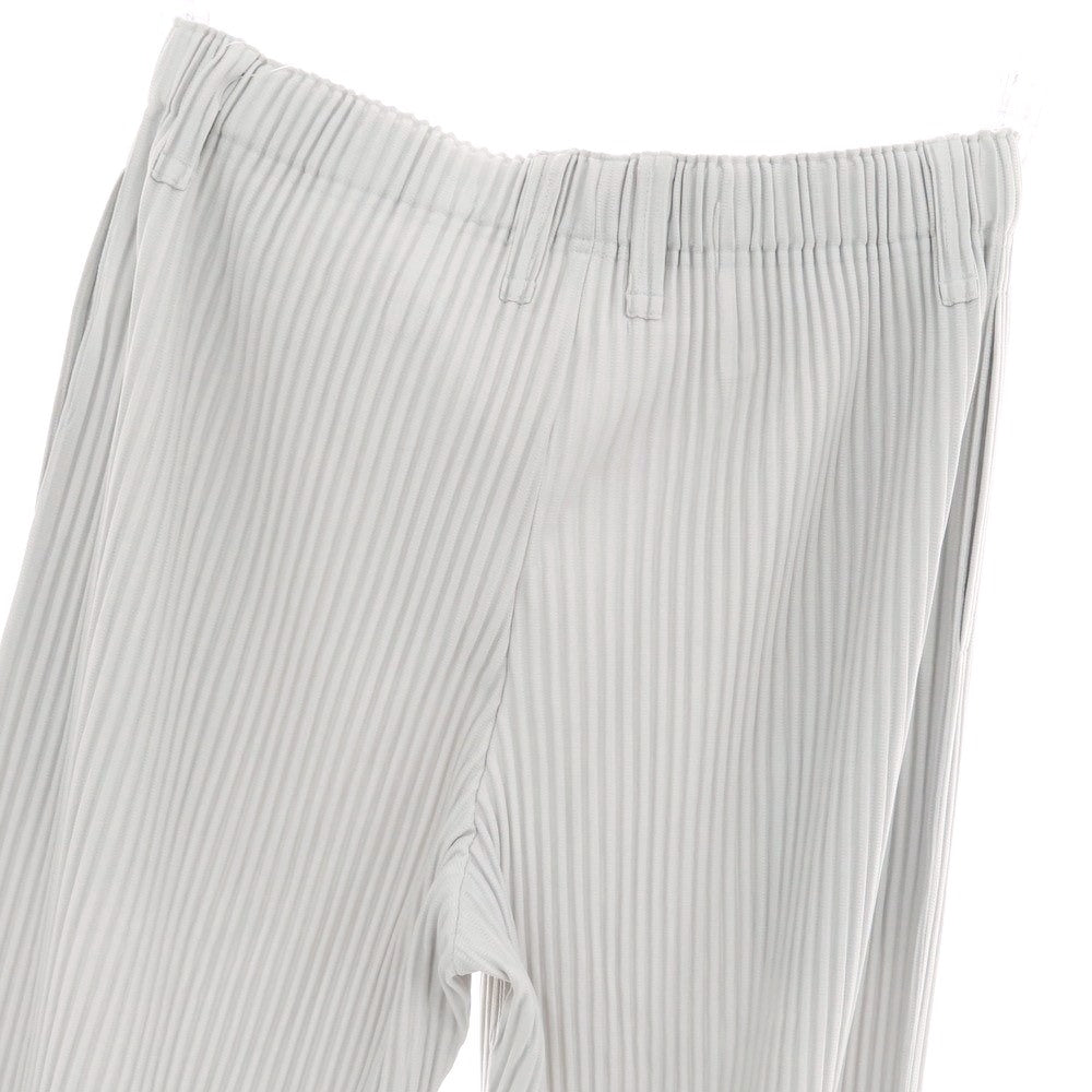 【中古】オム プリッセ イッセイミヤケ HOMME PLISSE ISSEY MIYAKE ポリエステル プリーツ イージーパンツ ライトグレー【サイズ3】【 状態ランクA 】【 メンズ 】[CPD]