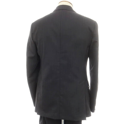 【中古】ラルディーニ LARDINI ウール 3つボタンスーツ ダークグレー【 46 】【 状態ランクB 】【 メンズ 】