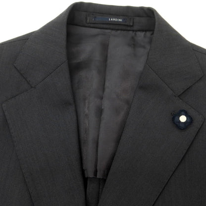 【中古】ラルディーニ LARDINI ウール 3つボタンスーツ ダークグレー【 46 】【 状態ランクB 】【 メンズ 】
