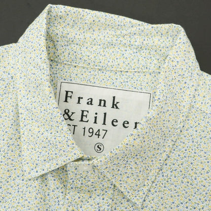 【中古】フランクアンドアイリーン Frank&amp;Eileen コットン 小花柄 レギュラーカラー カジュアルシャツ グリーン系【 S 】【 状態ランクB 】【 メンズ 】