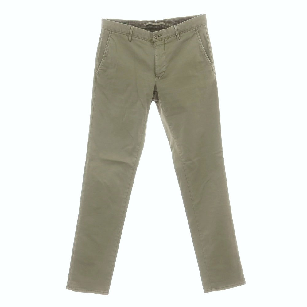 【中古】インコテックス スラックス INCOTEX SLACKS ストレッチ コットン カジュアルスラックスパンツ オリーブ【 31 】【 状態ランクC 】【 メンズ 】