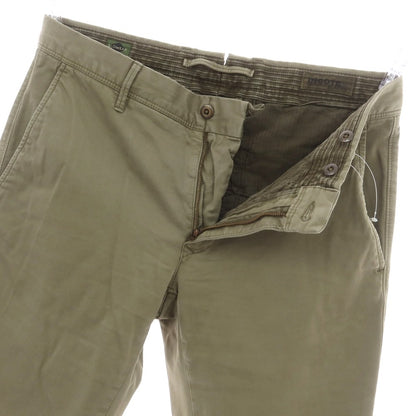 【中古】インコテックス スラックス INCOTEX SLACKS ストレッチ コットン カジュアルスラックスパンツ オリーブ【 31 】【 状態ランクC 】【 メンズ 】