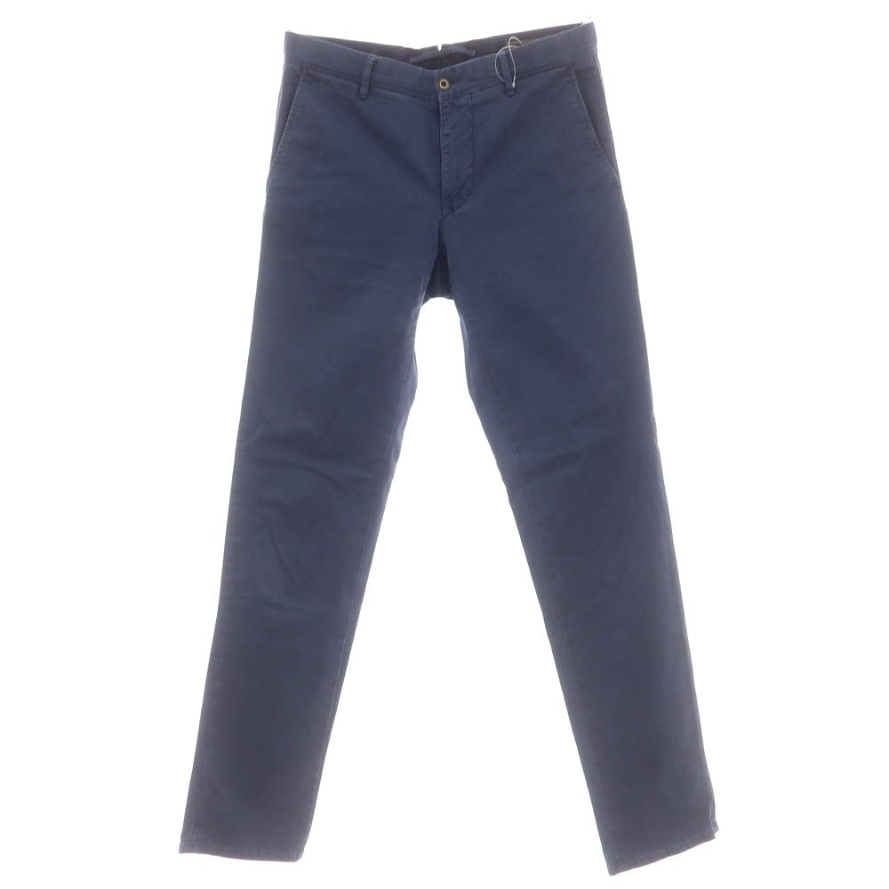 【中古】インコテックス スラックス INCOTEX SLACKS ストレッチ コットン カジュアルスラックスパンツ ライトネイビー【 31 】【 状態ランクC 】【 メンズ 】