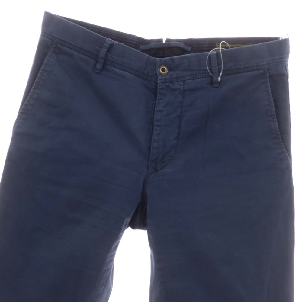 【中古】インコテックス スラックス INCOTEX SLACKS ストレッチ コットン カジュアルスラックスパンツ ライトネイビー【 31 】【 状態ランクC 】【 メンズ 】
