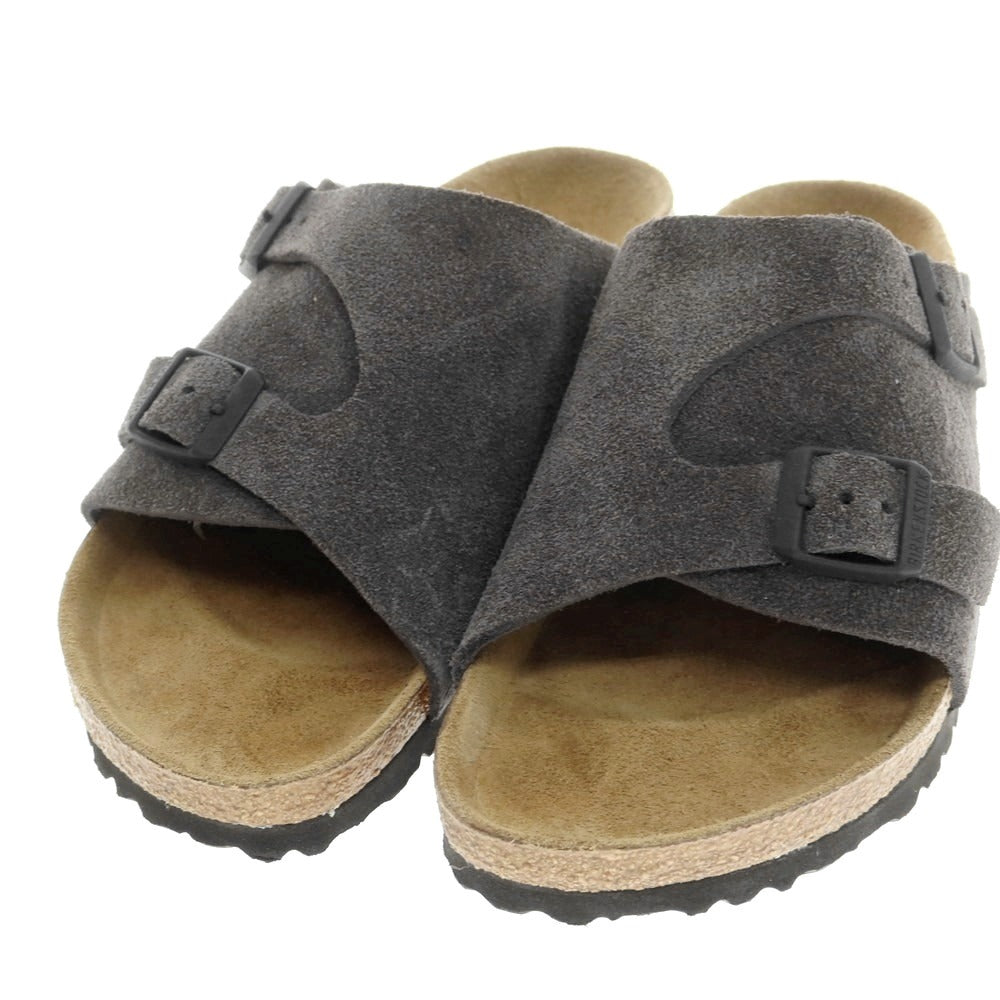 【中古】ビルケンシュトック BIRKENSTOCK ZURICH BS スエード サンダル ベルベットグレー【 42 】【 状態ランクB 】【 メンズ 】