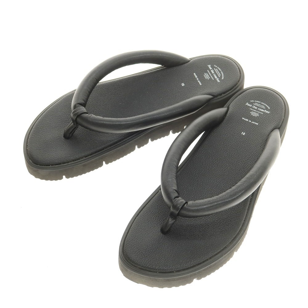 【中古】フットザコーチャー foot the coacher トング サンダル ブラック【 10 】【 状態ランクB 】【 メンズ 】
