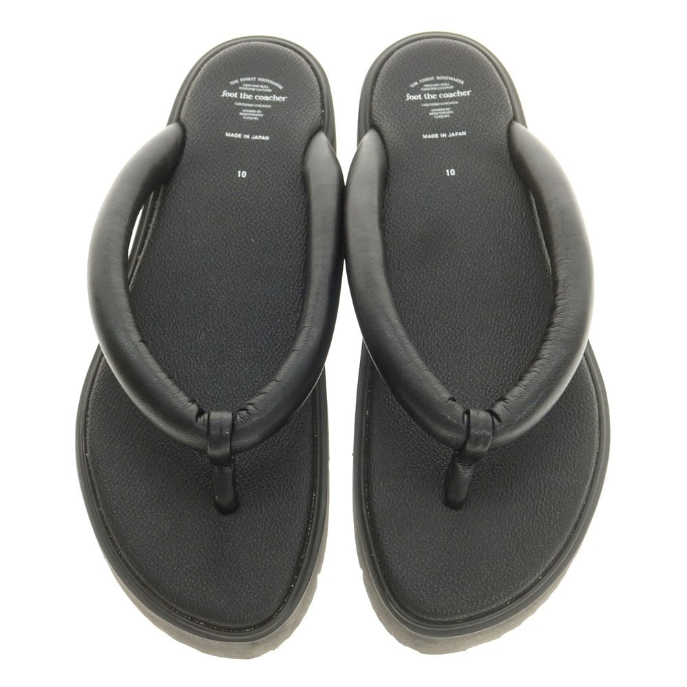 【中古】フットザコーチャー foot the coacher トング サンダル ブラック【 10 】【 状態ランクB 】【 メンズ 】