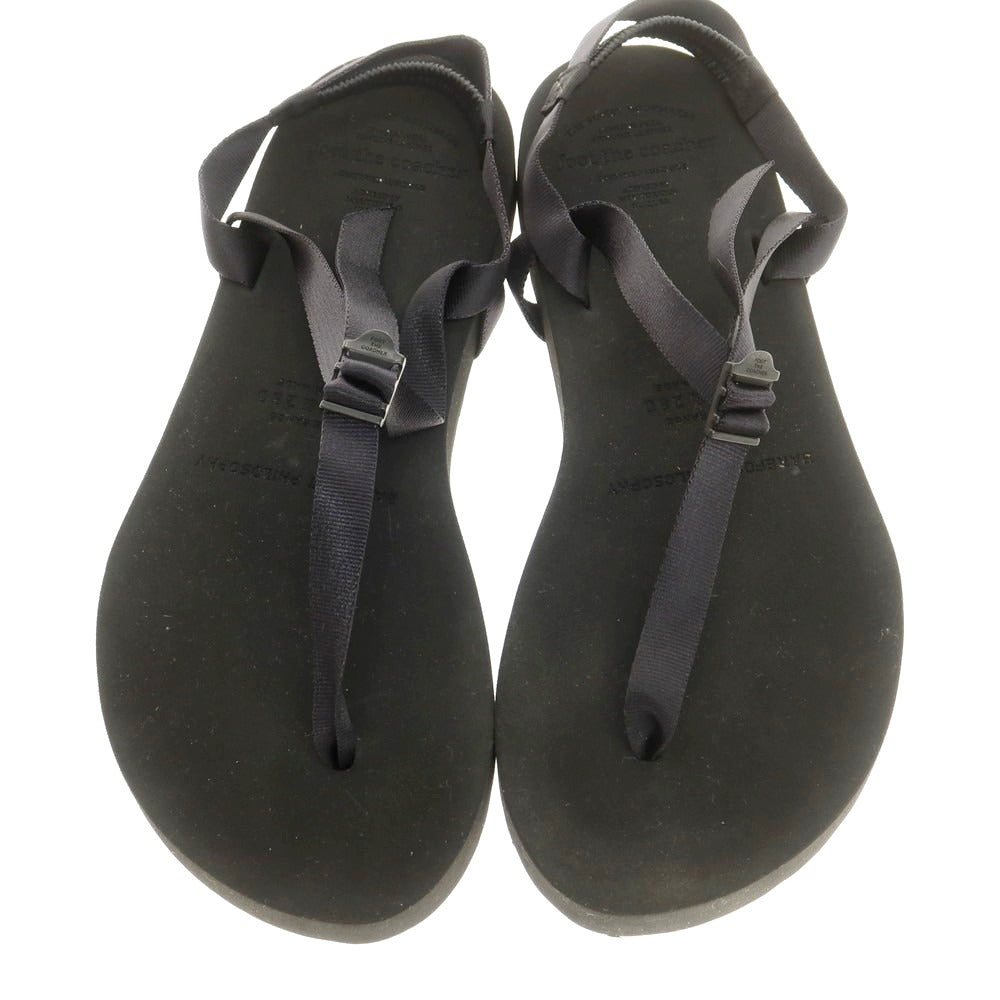 【中古】フットザコーチャー foot the coacher トング サンダル ブラック【 9 1/2 】【 状態ランクB 】【 メンズ 】