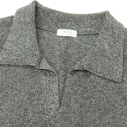 【中古】クレプスキュール crepuscule URBAN RESEARCH別注 2025年春夏 コットンリネン スキッパー 半袖 ポロニット グレー【 2 】【 状態ランクB 】【 メンズ 】