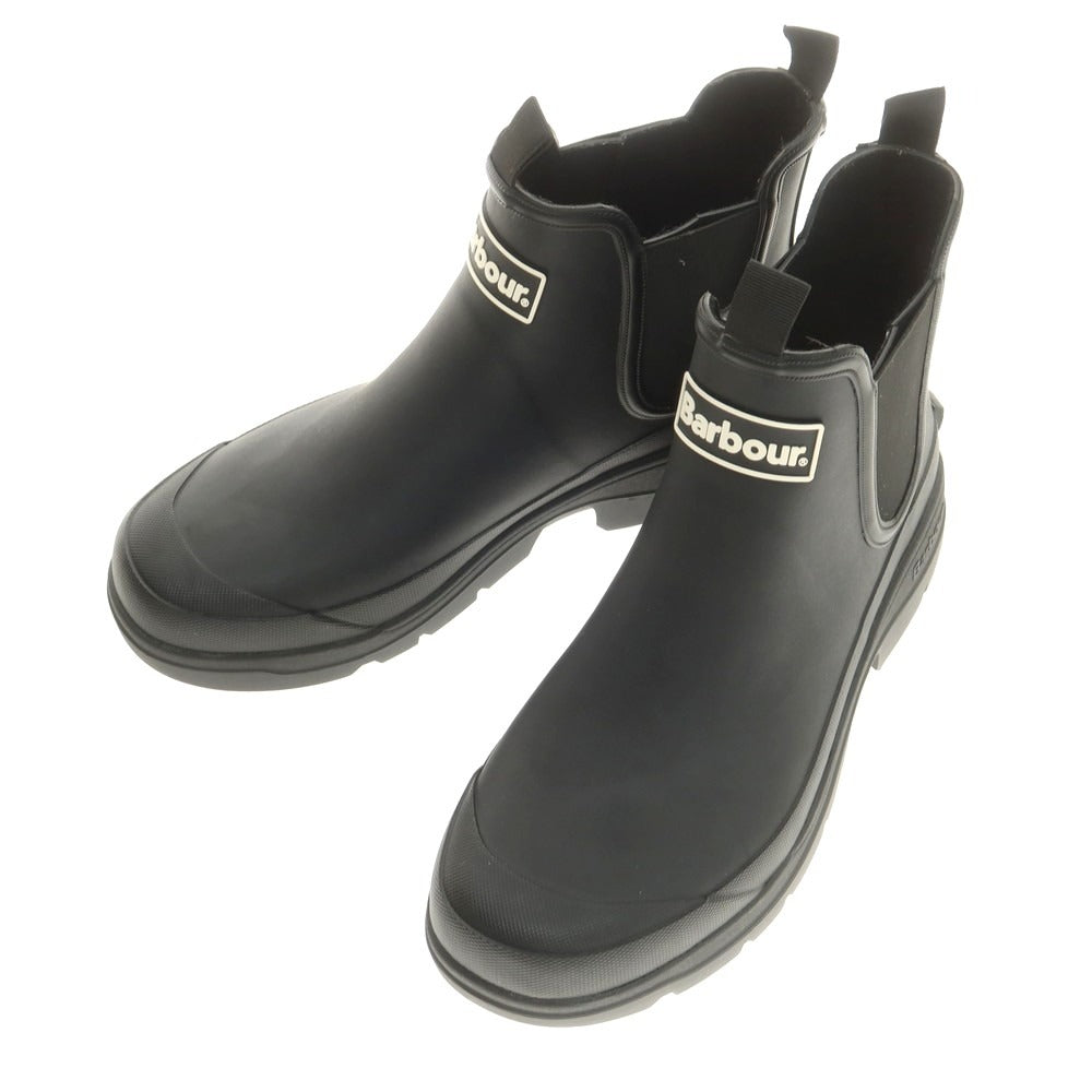【中古】バブアー Barbour 2025年春夏 ラバー サイドゴアブーツ レインブーツ ブラック【 8 】【 状態ランクA 】【 メンズ 】