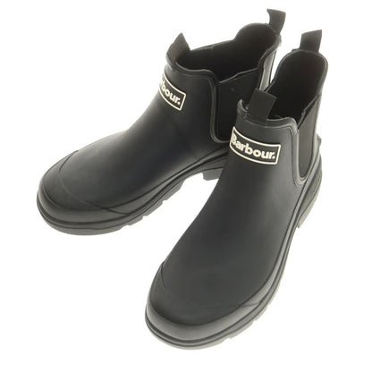 【中古】バブアー Barbour 2025年春夏 ラバー サイドゴアブーツ レインブーツ ブラック【 8 】【 状態ランクA 】【 メンズ 】